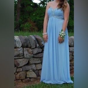 Strapless prom dress